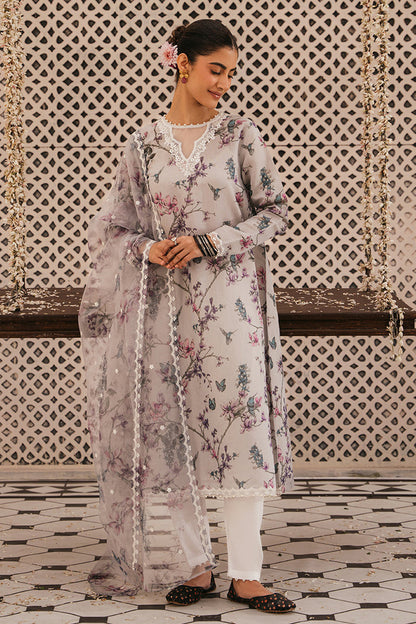 CROSS STITCH LUXURY PRINTED EMBROIDERED LAWN - 3 PC UNSTITCHED