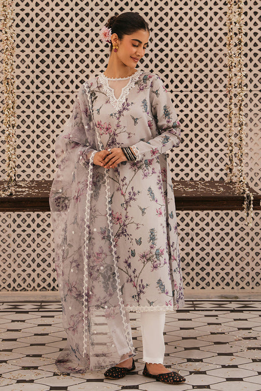 CROSS STITCH LUXURY PRINTED EMBROIDERED LAWN - 3 PC UNSTITCHED