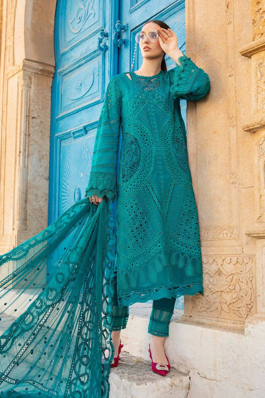 MARIA B LUXURY EMBROIDERED CHIKANKARI LAWN - 3 PC UNSTITCHED