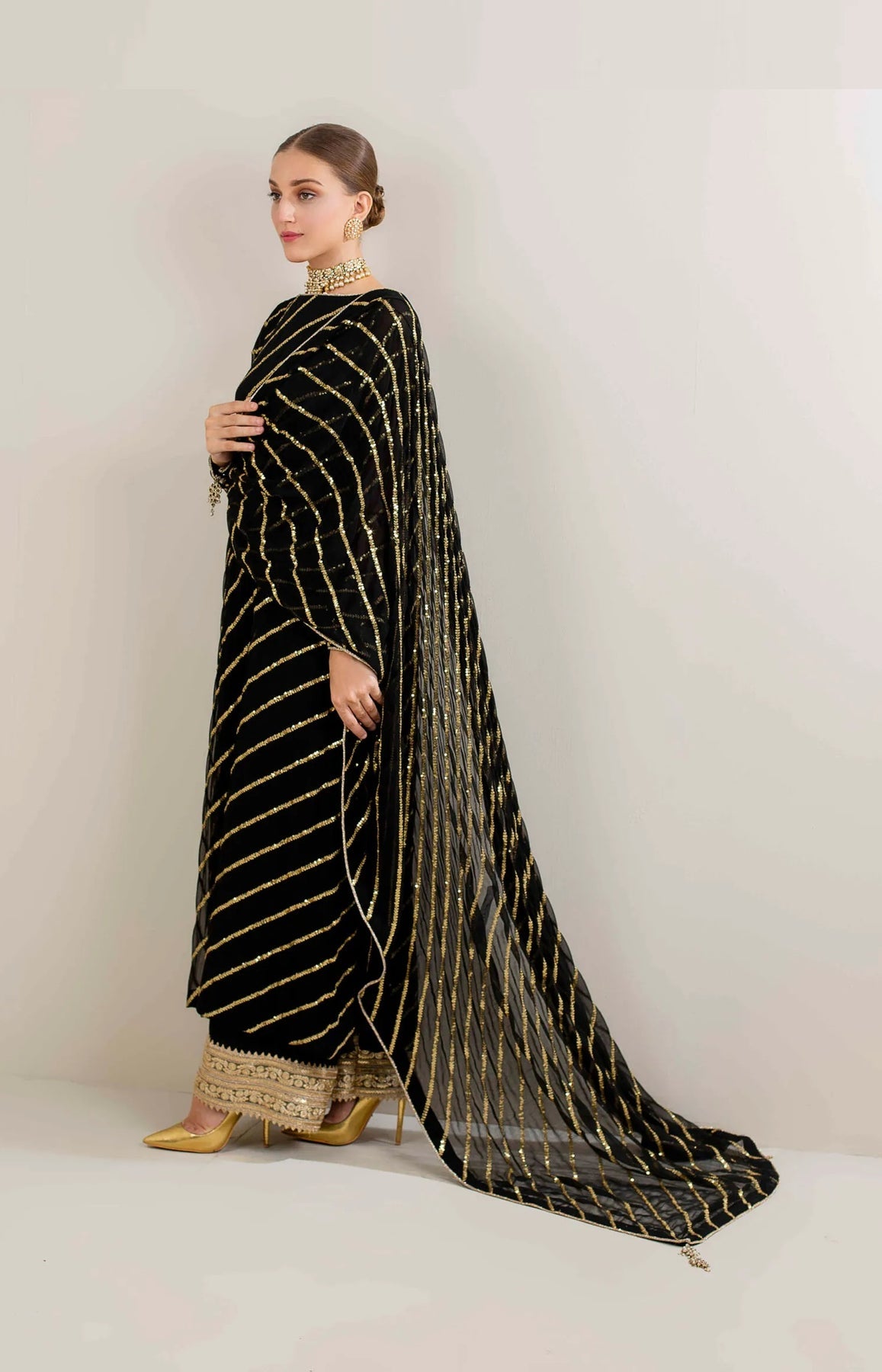 RAS CHIFFON EMBROIDERED - 3 PC UNSTITCHED
