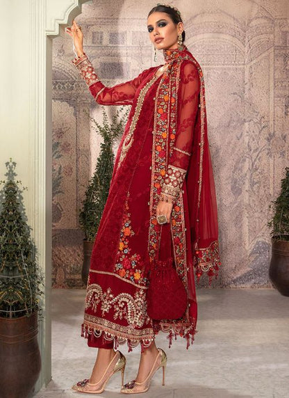 MARIA B LUXURY EMBROIDERED CHIFFON - 3 PC UNSTITCHED