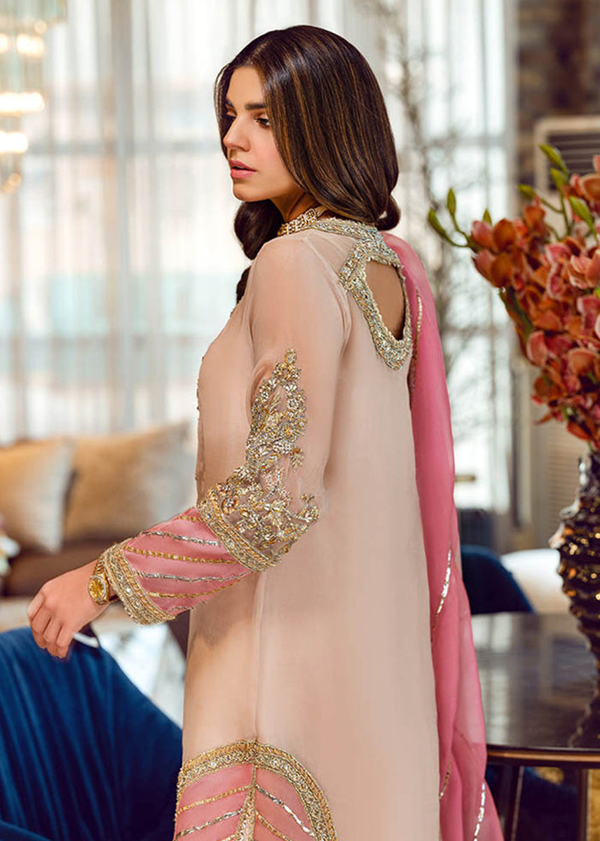 SARA ROHALE LUXURY EMBROIDERED ORGANZA - 3 PC UNSTITCHED