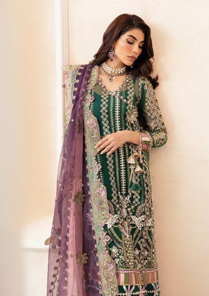 ELAF LUXURY EMBROIDERED ORGANZA - 3 PC UNSTITCHED