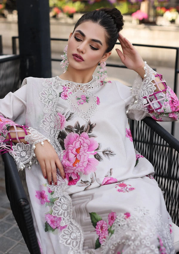 ASIFA NABEEL LUXURY DIGITAL PRINTED EMBROIDERED SILK - 3 PC UNSTITCHED