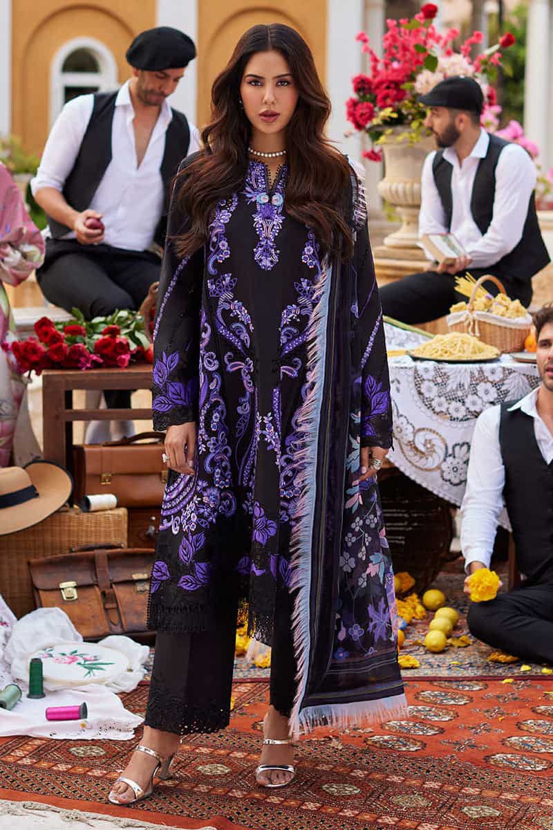 MUSHQ EMBROIDERED LAWN - 3 PC UNSTITCHED