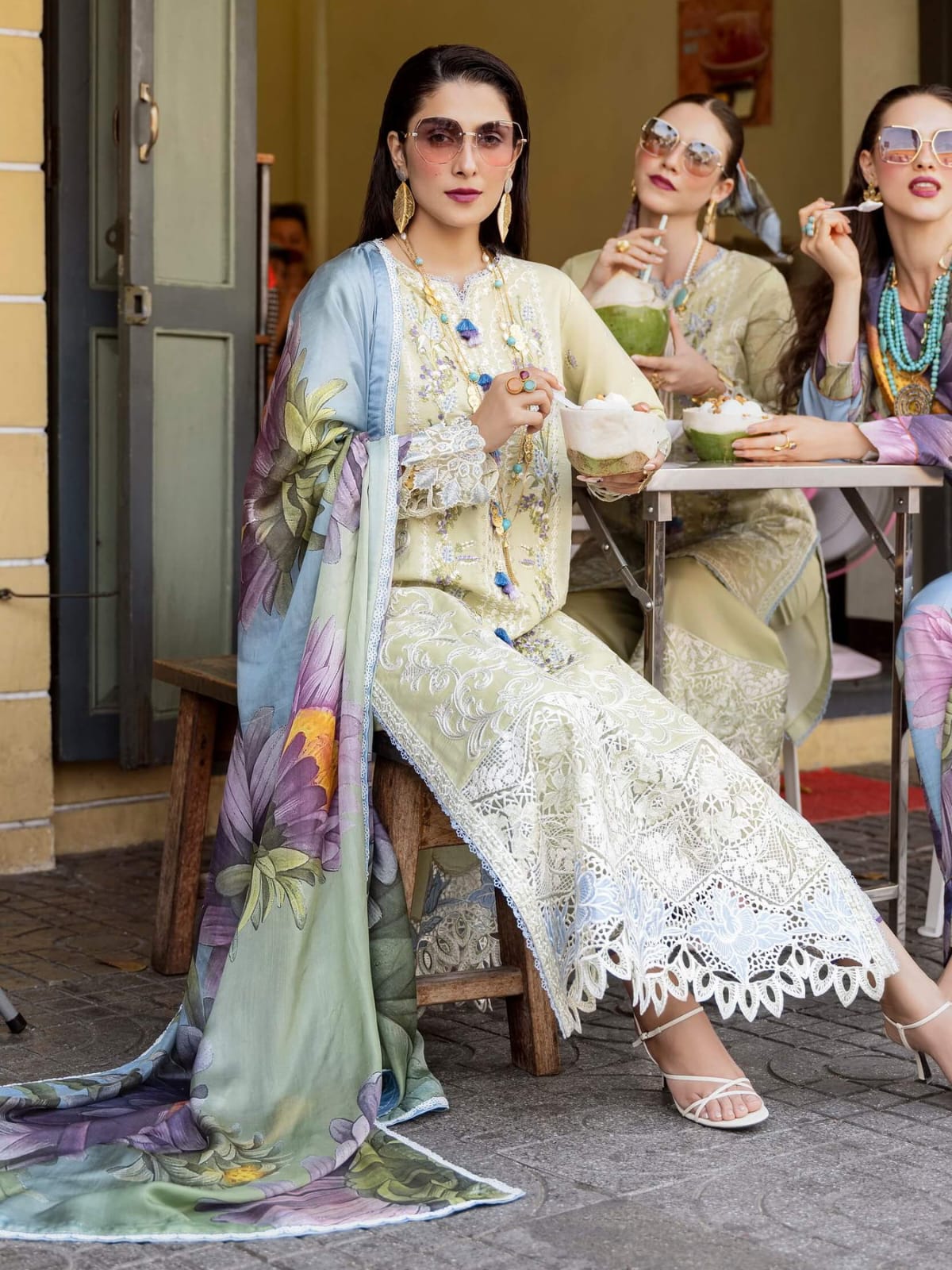 MUSHQ LAWANA EMBROIDERED LUXURY LAWN 3 pc Unstitched Suit