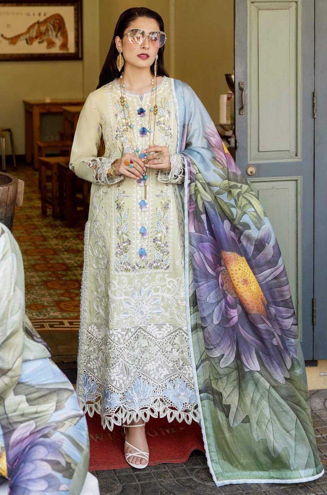 MUSHQ LAWANA EMBROIDERED LUXURY LAWN 3 pc Unstitched Suit