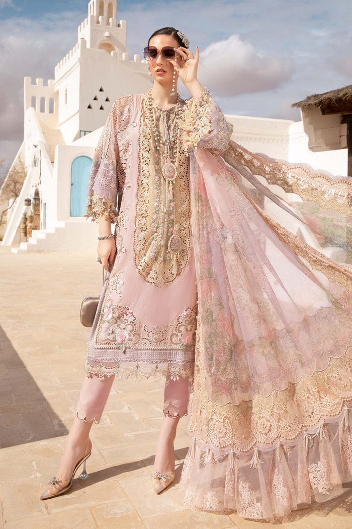 Maria B Luxury Chikankari Lawn Collection - 3 PC - Unstitched