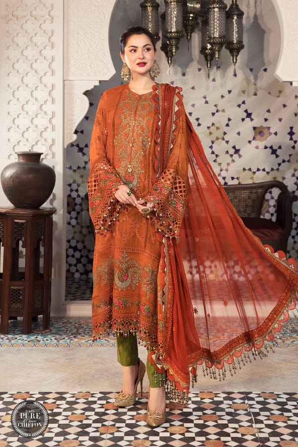 Maria B Luxury Semi Pure Chiffon Collection 3 - PC Unstitched