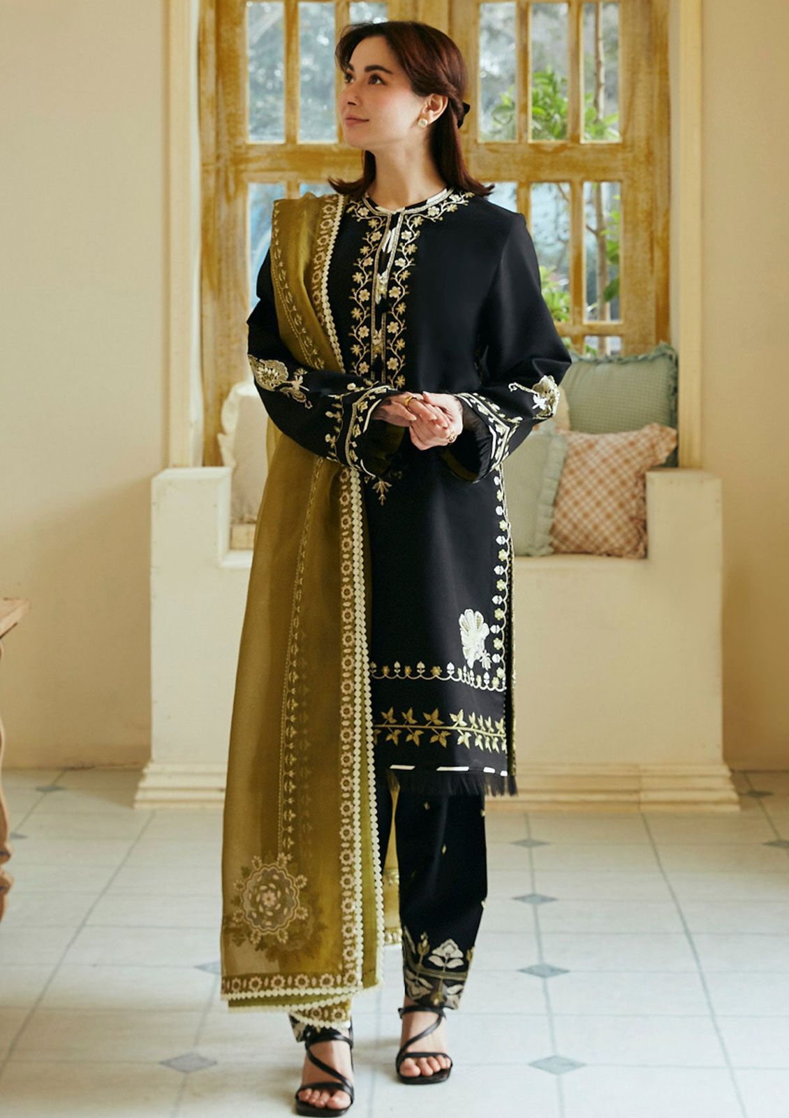 Zara ShahJahan Luxury embroidered lawn 3 PC - Unstitched