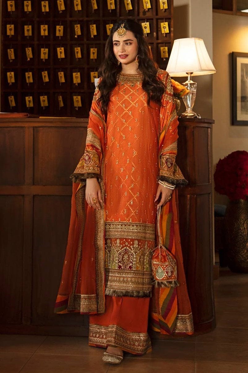 QALAMKAR LUXURY WEDDING COLLECTION - 3 PC UNSTITCHED