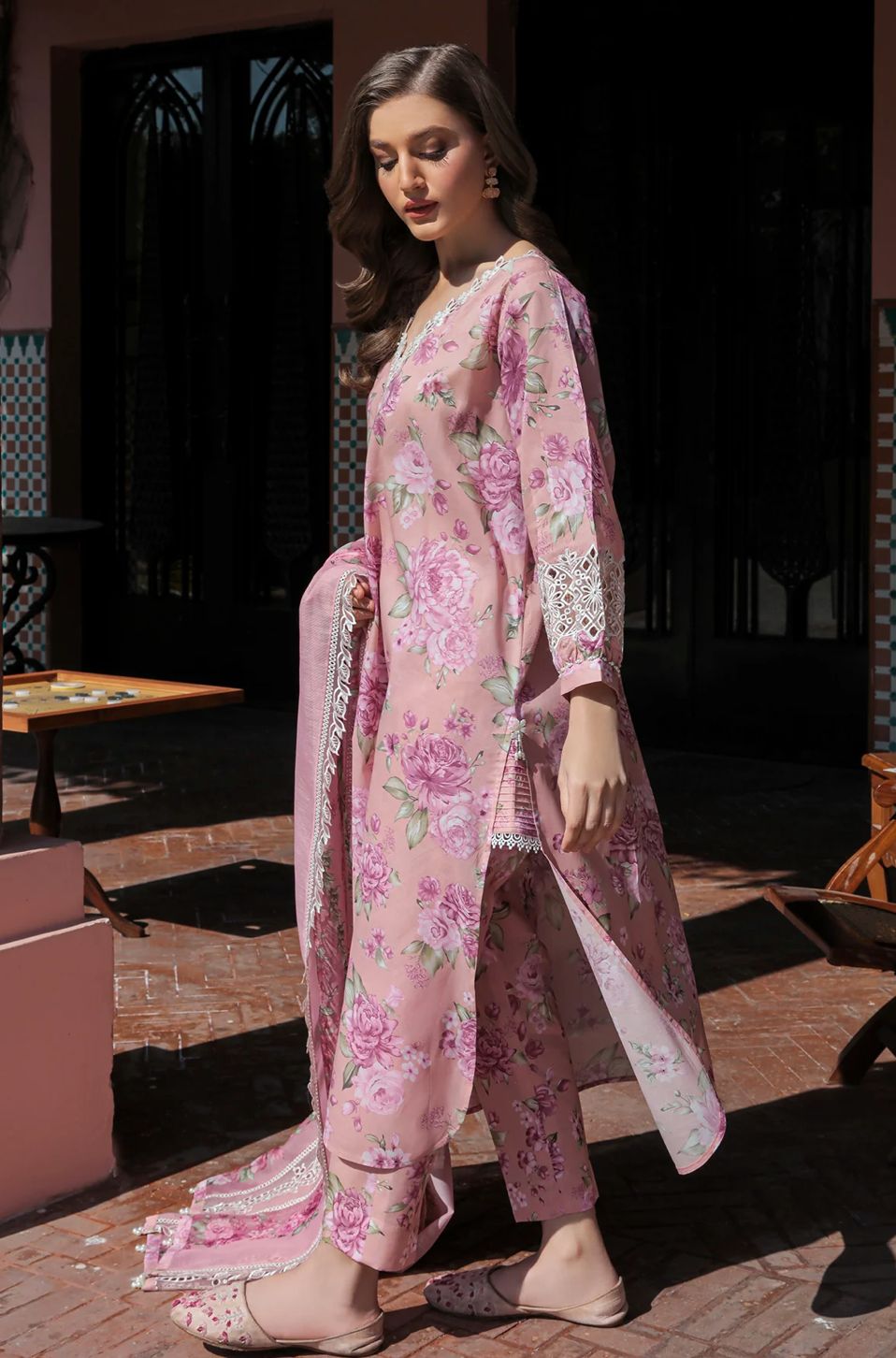 Baroque Swiss Lawn Collection 3 pc Unstitched Suit