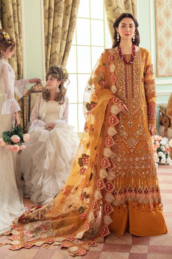 Nureh Luxury Wedding Chiffon Collection  3 PC Unstitched
