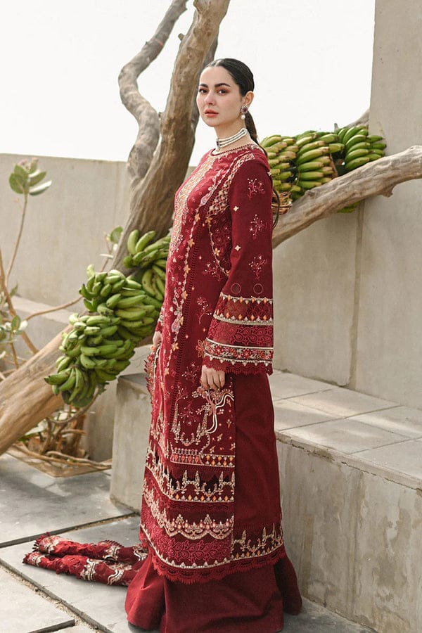 Qalamkar Luxury Wedding Organza Collection 3 pc Unstitched 